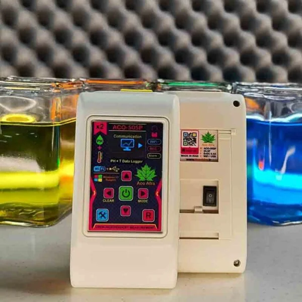 دیتالاگر دوکاناله دما و pH پرتابل ACO-505P