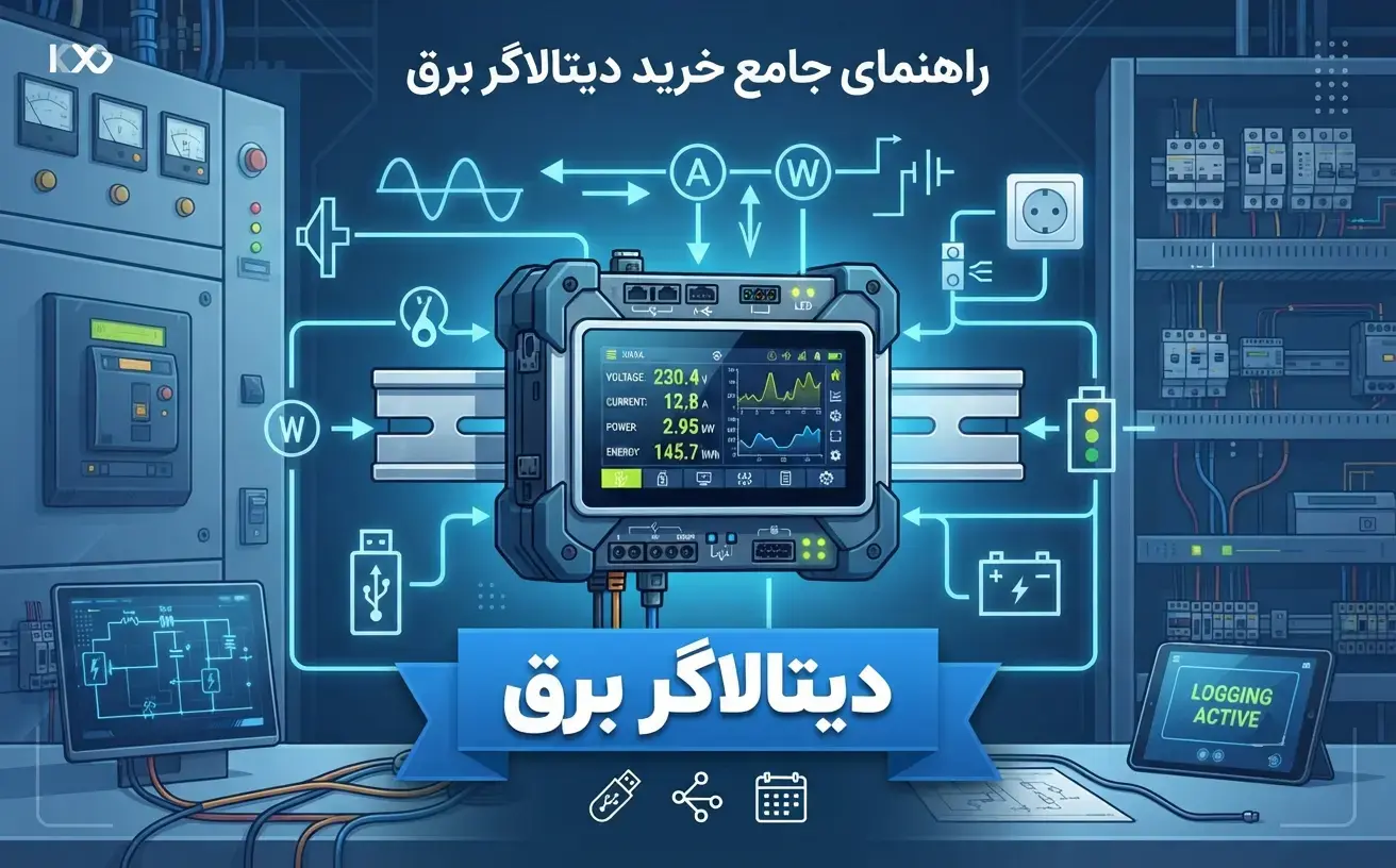 تصویر شاخص مقاله راهنمای خرید دیتالاگر برق با نمایش ولتاژ، جریان و توان