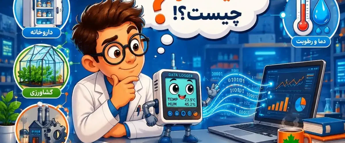 تصویر کاریکاتوری مقاله دیتالاگر چیست با کاربردهای متنوع در صنایع مختلف